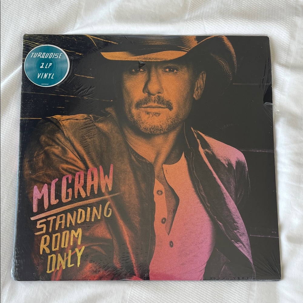 Rare Tim McGraw standing room only turquoise vinyl sealed album
